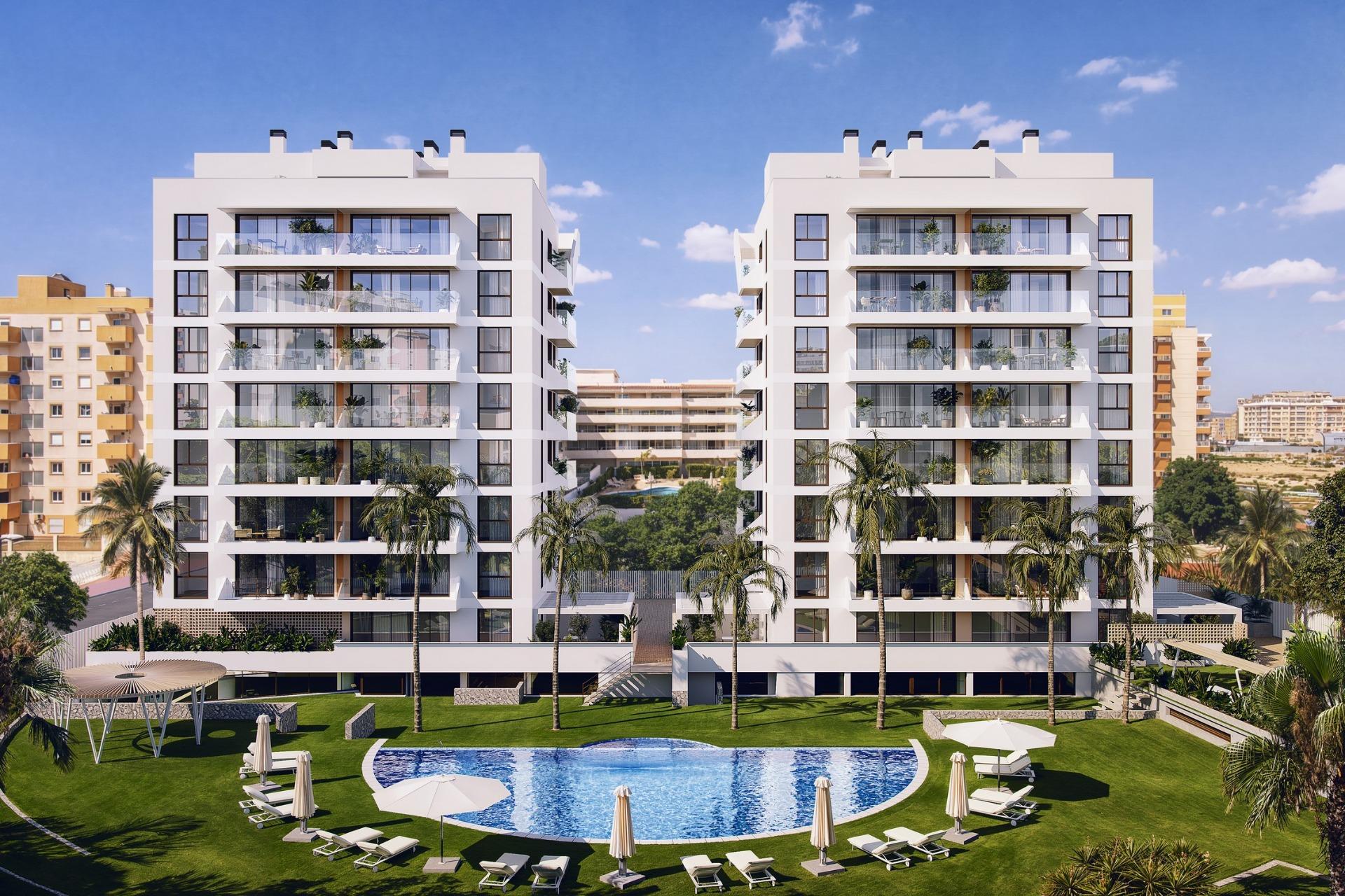 Nowoczesne apartamenty w nowym budynku w pobliżu plaży i mariny w Guardamar del Segura